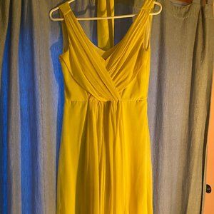 Traffic People Yellow Cocktail Dress